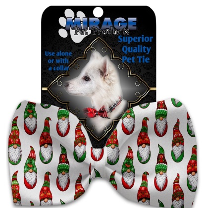 Santa Gnomes Pet Bow Tie