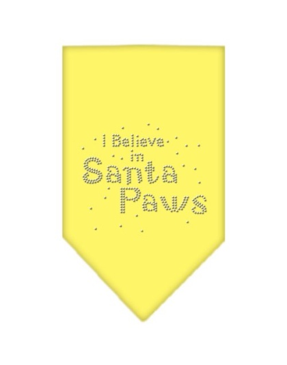 Santa Paws Rhinestone Bandana Yellow Large