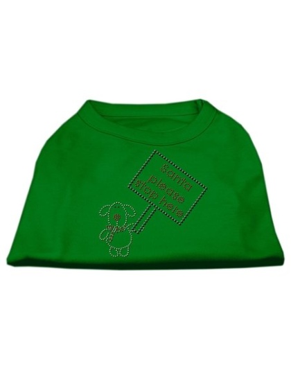 Santa Stop Here Shirts Emerald Green Lg