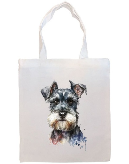 Schnauzer Canvas Tote Bag Style2