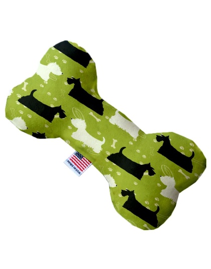 Scottie and Westie 10 inch Canvas Bone Dog Toy