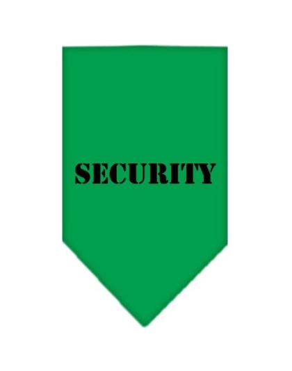 Security Screen Print Bandana Emerald Green Large