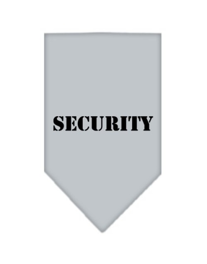 Security Screen Print Bandana Grey Large