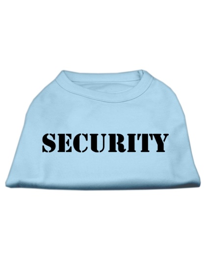 Security Screen Print Shirts Baby Blue w/ black text Lg