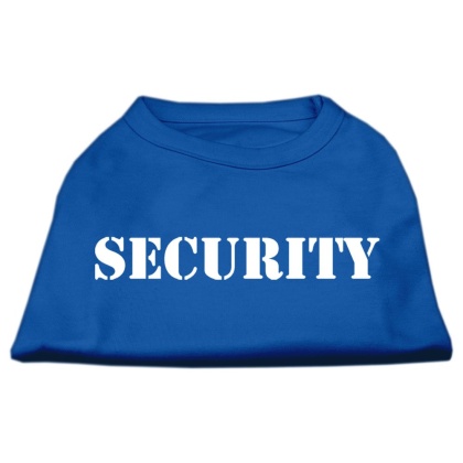 Security Screen Print Shirts Blue Lg