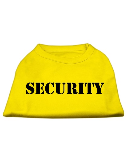 Security Screen Print Shirts Yellow Lg