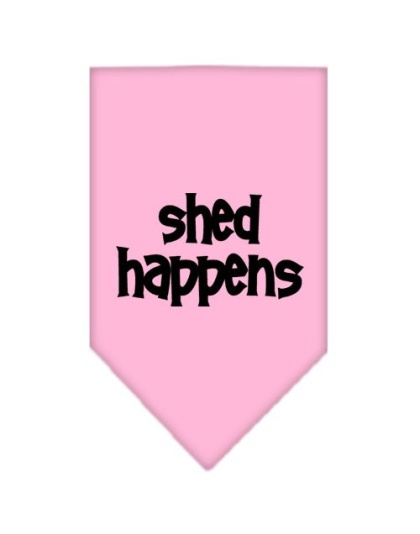 Shed Happens Screen Print Bandana Light Pink Large