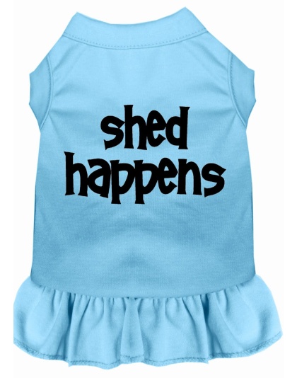 Shed Happens Screen Print Dress Baby Blue 4X (22)