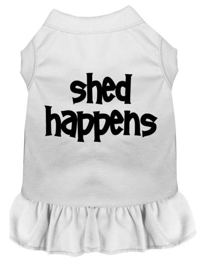 Shed Happens Screen Print Dress White 4X (22)