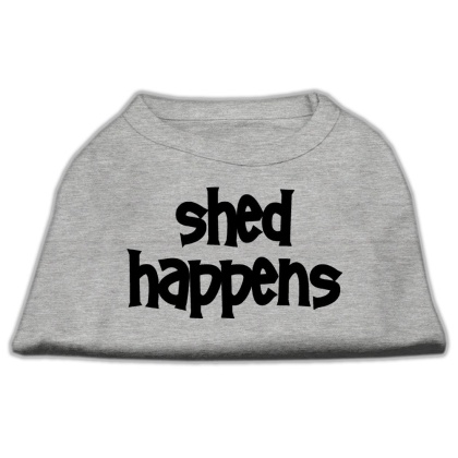 Shed Happens Screen Print Shirt Grey Lg