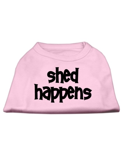 Shed Happens Screen Print Shirt Light Pink Lg