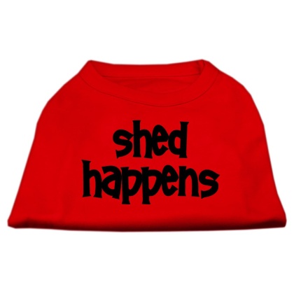 Shed Happens Screen Print Shirt Red Lg