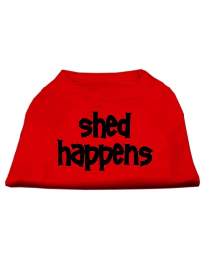 Shed Happens Screen Print Shirt Red Lg