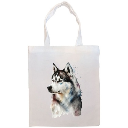 Siberian Husky Canvas Tote Bag Style2