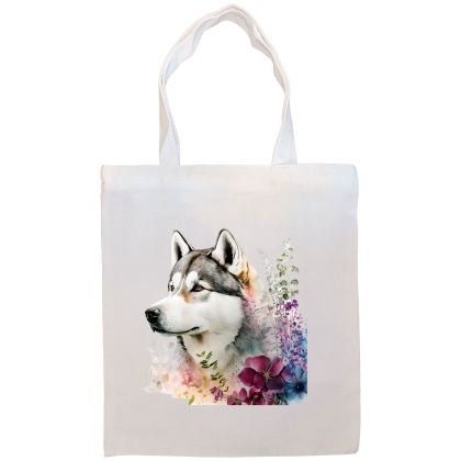 Siberian Husky Canvas Tote Bag Style3