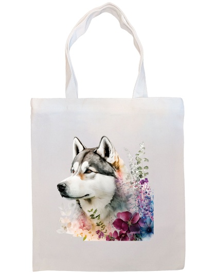 Siberian Husky Canvas Tote Bag Style3