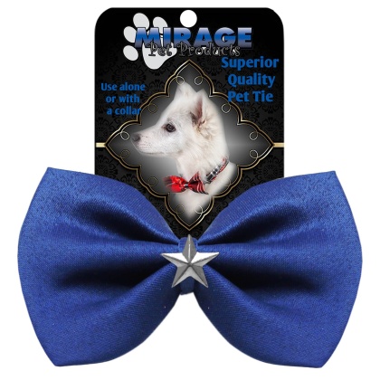 Silver Star Widget Pet Bowtie Blue