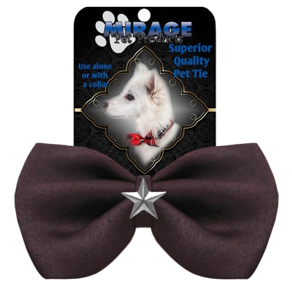 Silver Star Widget Pet Bowtie Brown