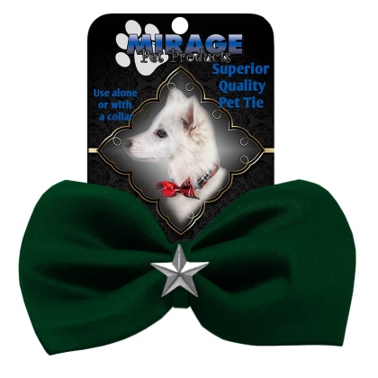 Silver Star Widget Pet Bowtie Green