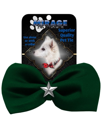 Silver Star Widget Pet Bowtie Green