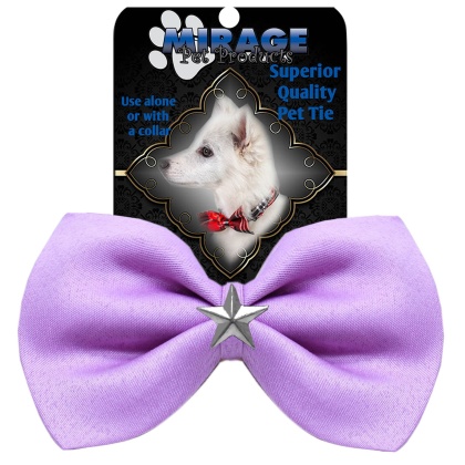 Silver Star Widget Pet Bowtie Lavender