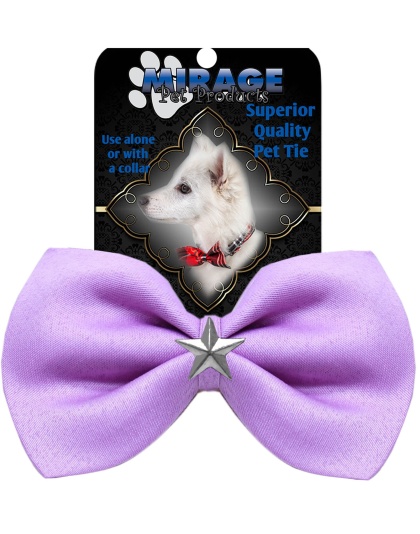 Silver Star Widget Pet Bowtie Lavender