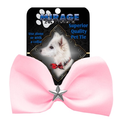 Silver Star Widget Pet Bowtie Light Pink