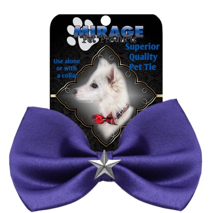 Silver Star Widget Pet Bowtie Purple