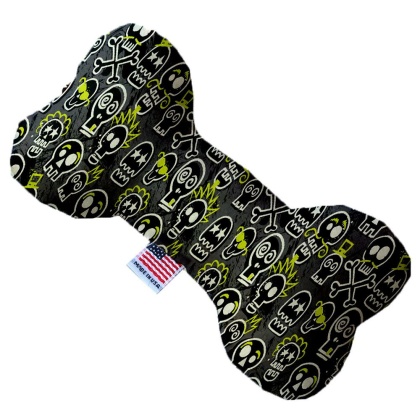 Skater Skulls 10 Inch Canvas Bone Dog Toy