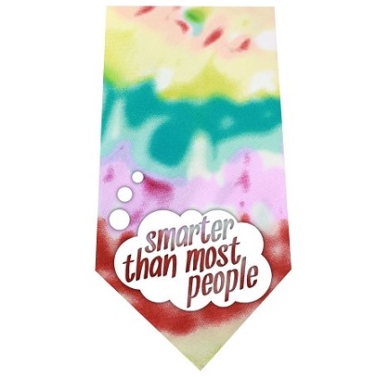 Smarter than Most People Screen Print Bandana Tie Dye