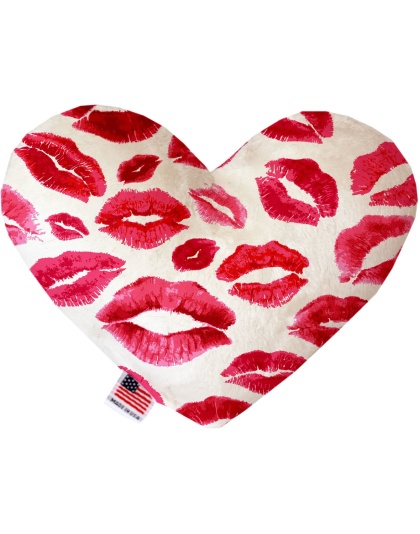 Smooches 6 inch Canvas Heart Dog Toy