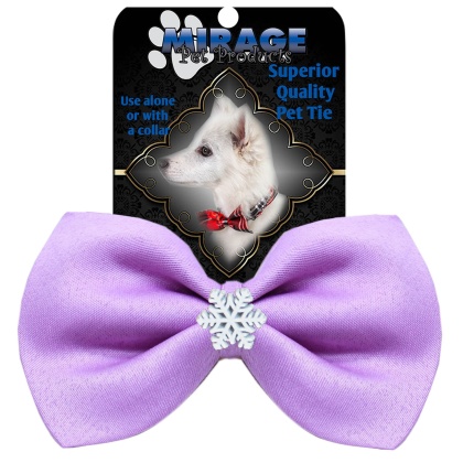 Snowflake Widget Pet Bowtie Lavender