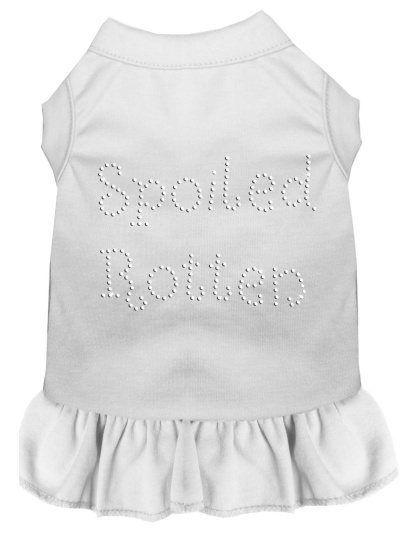 Spoiled Rotten Rhinestone Dress White 4X