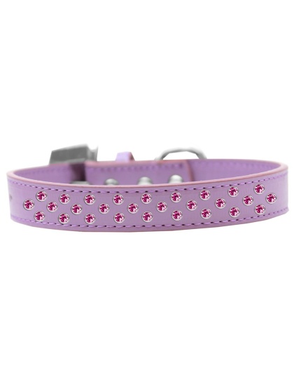 Sprinkles Dog Collar Bright Pink Crystals Size 12 Lavender