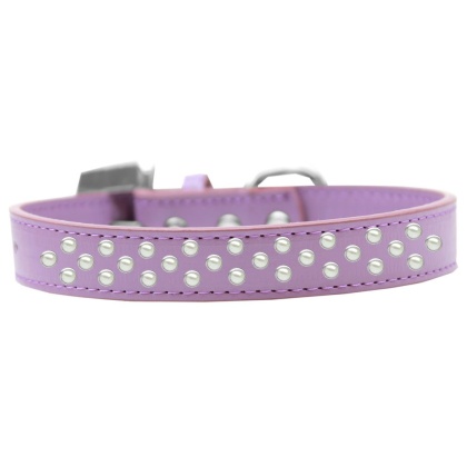 Sprinkles Dog Collar Pearls Size 12 Lavender