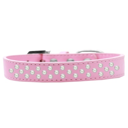 Sprinkles Dog Collar Pearls Size 12 Light Pink