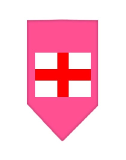 St Georges Cross Screen Print Bandana Bright Pink Large