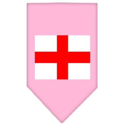 St Georges Cross Screen Print Bandana Light Pink Large