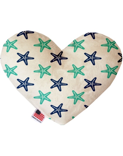 Starfish 6 Inch Canvas Heart Dog Toy