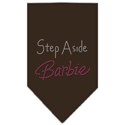 Step Aside Barbie Rhinestone Bandana Cocoa Large