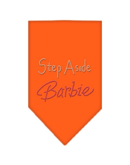 Step Aside Barbie Rhinestone Bandana Orange Large