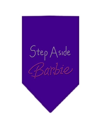 Step Aside Barbie Rhinestone Bandana Purple Large