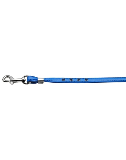 Step-In Harness Blue w/ Blue Stones 3/8" Match Jwl Leash Silver Hrdw