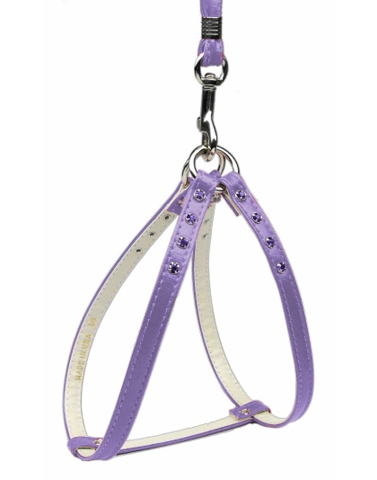 Step-In Harness Purple w/ Purple Stones 10