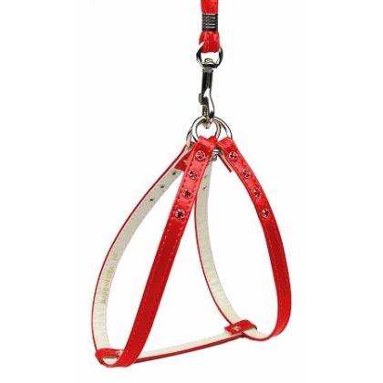 Step-In Harness Red w/ Red Stones 10