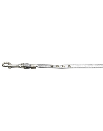 Step-In Harness Silver w/ Clear Stones 3/8" Match Jwl Leash Silver Hrdw