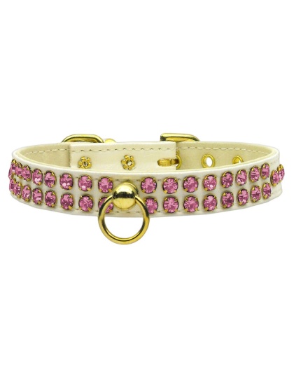 Swank White w/ Pink Stones 10