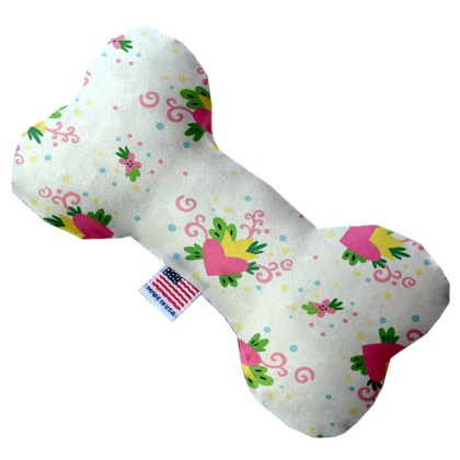 Sweet Love 10 inch Canvas Bone Dog Toy