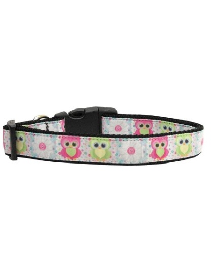 Sweet as Sugar Owls Nylon Cat Collar