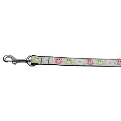 Sweet as Sugar Owls Nylon Ribbon Collars 1 wide 4ft Leash